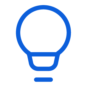 Light bulb icon representing fleet visibility and insights