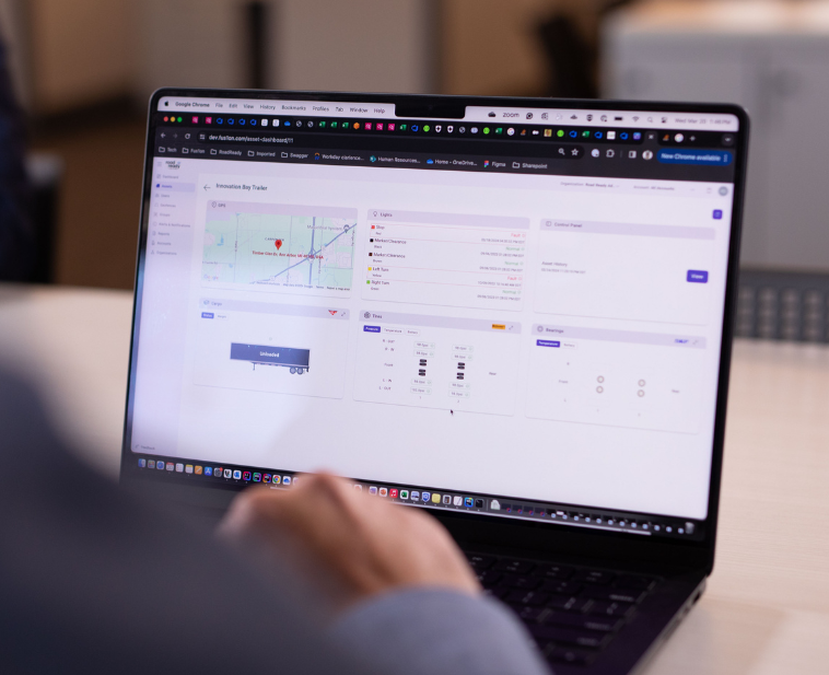 Road Ready dashboard displayed on a laptop, providing actionable insights for fleet management